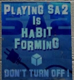 Playing SA2 is habit forming. Don't turn off