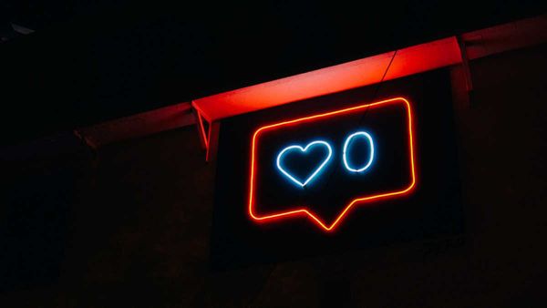 Instagram-style neon sign