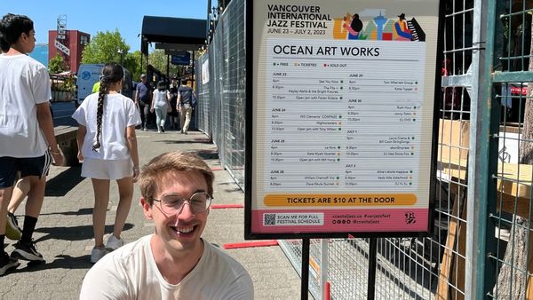 Will Chernoff outside Ocean Artworks