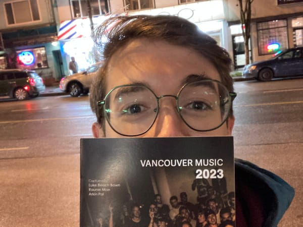 Vancouver Music 2023 photo book 