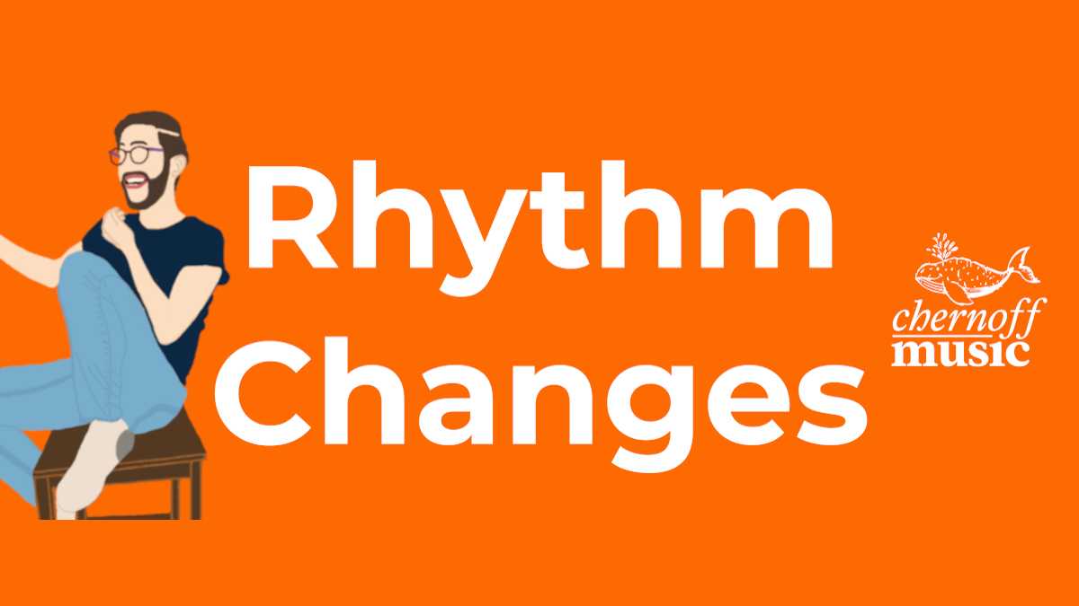 Rhythm Changes Podcast new logo (one year)